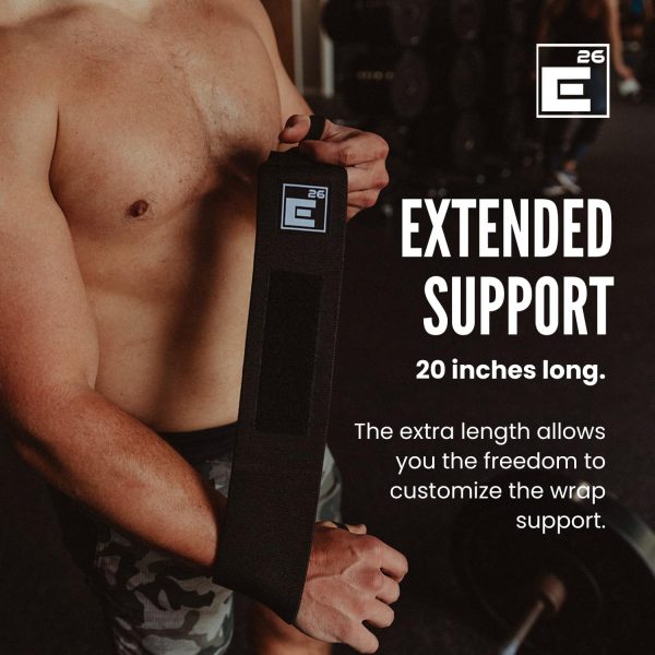 Element 26 Wrist Wraps Black Rubber Support for Athletes-4