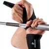 Vinsguir Weightlifting Wrist Wraps Black Polyester-3