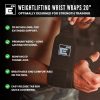 Element 26 Wrist Wraps Black Rubber Support for Athletes-1