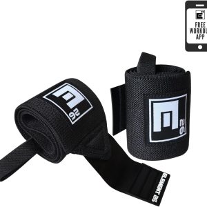Element 26 Wrist Wraps Black Rubber Support for Athletes-0