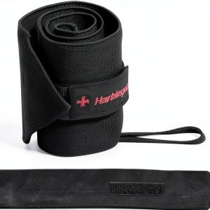 Harbinger Black Wrist Wraps 20in Adjustable-0