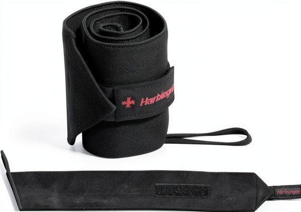 Harbinger Black Wrist Wraps 20in Adjustable-0