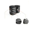 Powerfeng Elbow Wraps for Weightlifting Gray Nylon-5