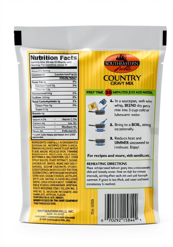 Southeastern Mills Country Gravy Mix 4.5 oz Packet-1