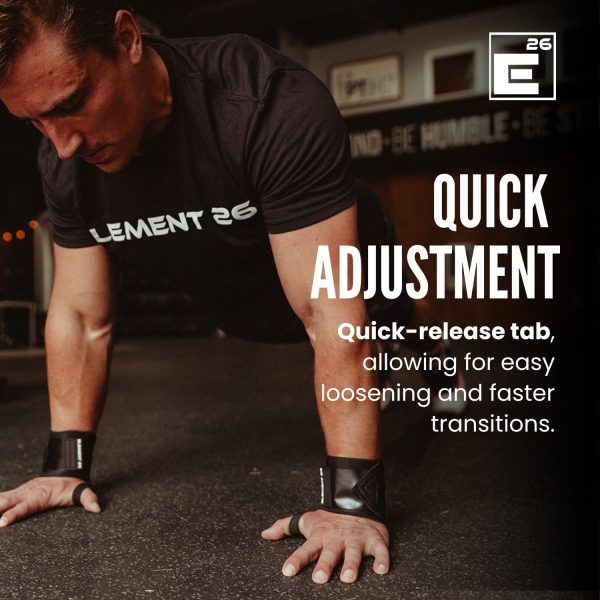 Element 26 Wrist Wraps Black Rubber Support for Athletes-5