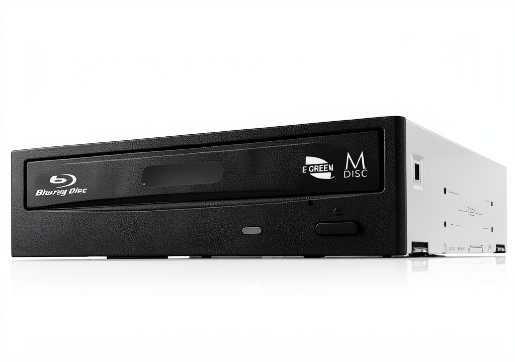 Installing YTHYTHYTH Internal Blu-ray Drive 8012111132251 Compact on a wooden desk