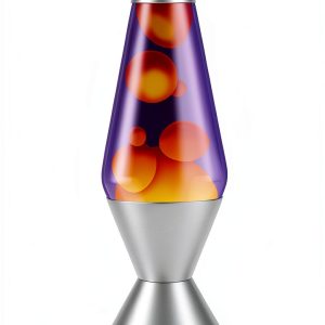 Lava Lamp Original Large 52oz 16.3in Vivid Twilight Orange Wax Purple-0