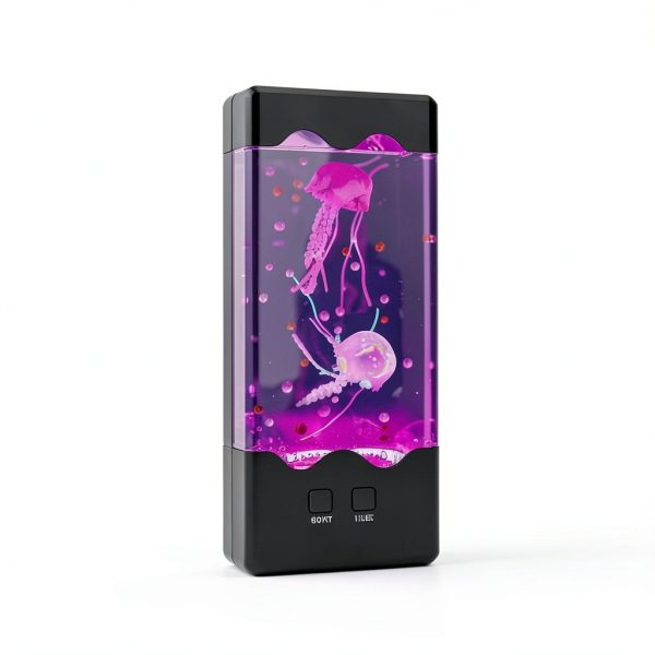 Jellyfish Lamp Jiayuan 7-Color Changing with 5-Level Brightness Black-3