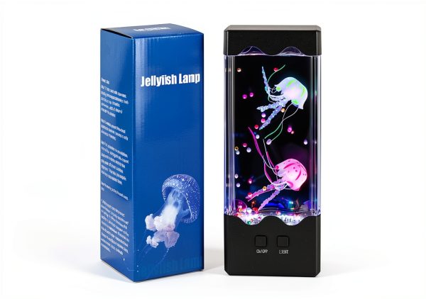 Jellyfish Lamp Jiayuan 7-Color Changing with 5-Level Brightness Black-0