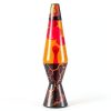 Lava Lamp 14in Volcanic Crags Red Wax & Orange Liquid Motion Lamp-6