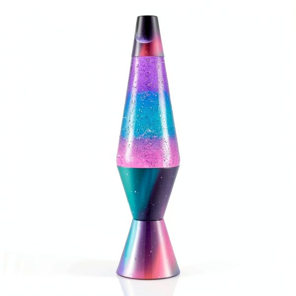 Lava Lamp 14.5" Polar Glimmer Silver Glitter Liquid Motion Lamp-7