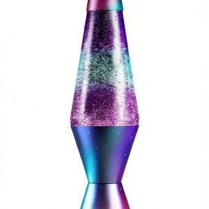 Lava Lamp 14.5" Polar Glimmer Silver Glitter Liquid Motion Lamp-0