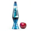 Lava Lamp 14.5" Night Swim Liquid Motion Lamp White Wax Blue Liquid-2