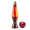 Lava Lamp 14in Volcanic Crags Red Wax & Orange Liquid Motion Lamp-2
