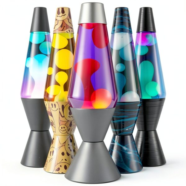 Lava Lamp Original Large 52oz 16.3in Vivid Twilight Orange Wax Purple-5