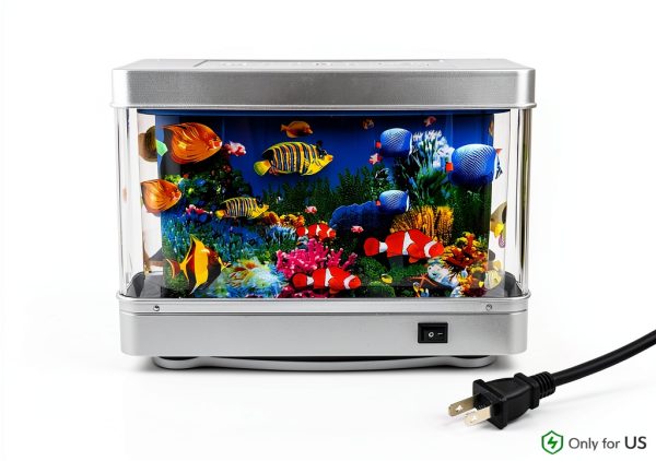 Fake Motion Fish Tank Aquarium Tokenkuko Lamp with Moving Fish-1