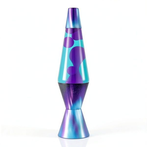 Lava Lamp Aurora Borealis 14.5" Purple Wax Liquid Motion Lamp - Retro-7