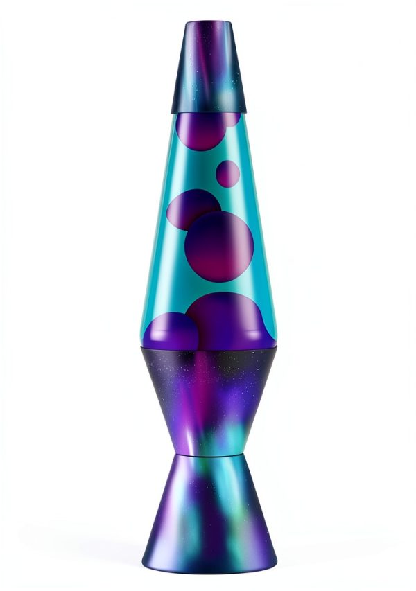 Lava Lamp Aurora Borealis 14.5" Purple Wax Liquid Motion Lamp - Retro-0