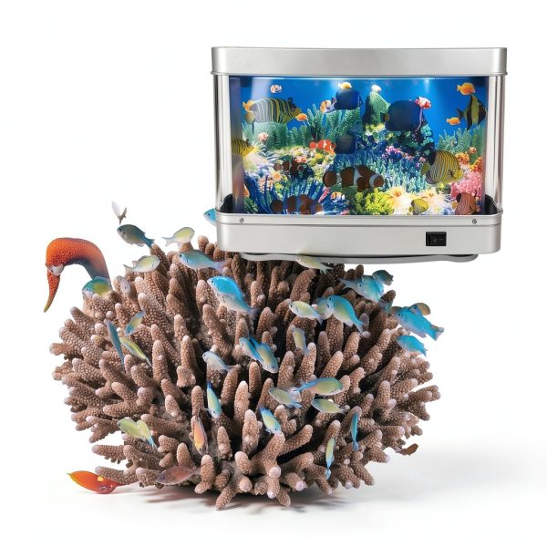 Fake Motion Fish Tank Aquarium Tokenkuko Lamp with Moving Fish-3