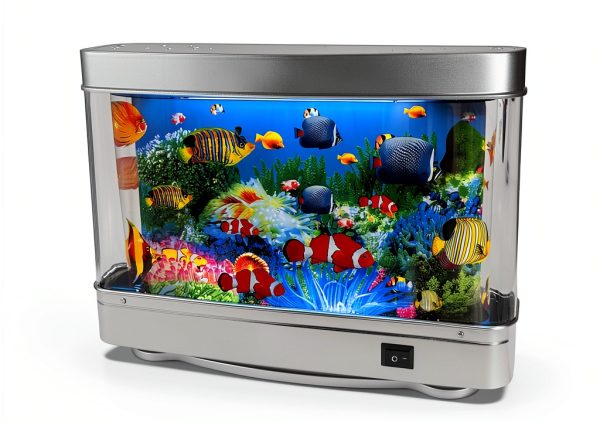 Fake Motion Fish Tank Aquarium Tokenkuko Lamp with Moving Fish-4