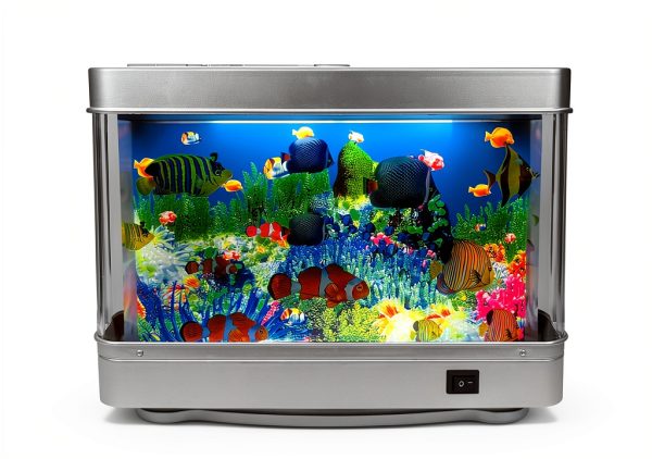 Fake Motion Fish Tank Aquarium Tokenkuko Lamp with Moving Fish-0
